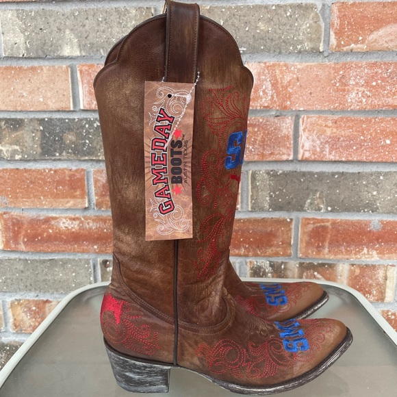 SMU Mustangs Gameday Cowboy Boots - Picture 8 of 8